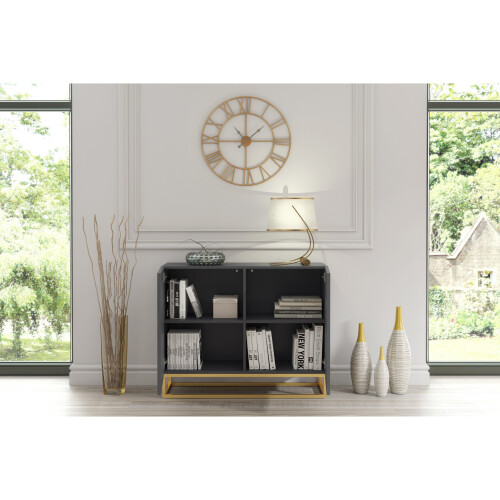 Creative Furniture Ripple Dark Grey 100cm Sideboard - Modern Fluted Design 2