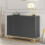 Creative Furniture Ripple Dark Grey 100cm Sideboard - Modern Fluted Design 5