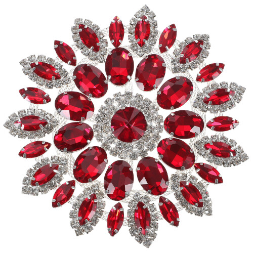 Roter Bügelapplikation Für Kleidung Brooch