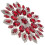 Roter Bügelapplikation Für Kleidung Brooch 8