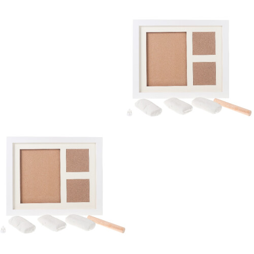 2 Sets Creatieve Handafdruk Diy Fotolijst Display Houder 2