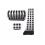 3St Rem- En Gaspedaalset Aluminium Anti-Slip Auto Voetbediening 1