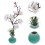 Sashimi Dish Decoration Dishes Plastic White 4
