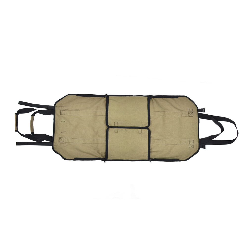 (Brown) Large Firewood Storage Bag Oxford Cloth Camping Carrier Khaki-image-OPC-PM27256-NEW