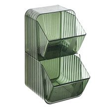Lebensmittelbehälter-Organizer Kunststoff grün 13,6x26,9x12,6 cm