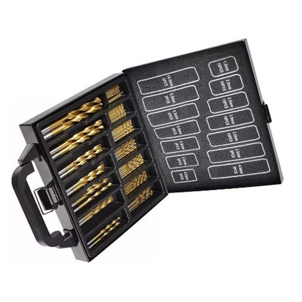 99Pcs Hss Ti Coated Twist Drill Bits Set Â Sizes From 1.5Mm To 10Mm 7901353730909