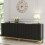 Creative Furniture Ripple Black 200cm Duo Sideboard - Modern Fluted Design 5