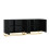 Creative Furniture Ripple Black 200cm Duo Sideboard - Modern Fluted Design 10
