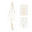 Macrame Ukulele Wandhouder Wit Katoen Hanger 7