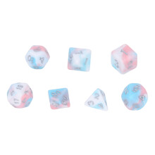7-teiliges Acryl-Polyederdice-Set für RPG, Männer, Frauen, tragbar, exquisit