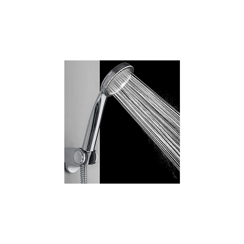 Water Saver Shower Head ABS Chrome Pinhole Jet Nozzles Water Pressure Boosting Bath-image-OPC-PM27JK9-NEW