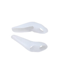Two Hole Gel Small Toe Separator, Gel Toe Spacer For Little Toe, Pinky Corrector For Bunions And Calluses