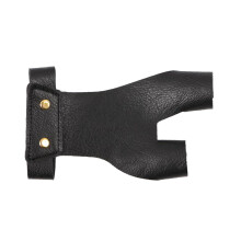 Archery Glove 2-Finger Guard Faux Leather Protective Gear For Left And Right Hand Archers Archery Finger Guard