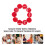 Felt Ornament Balls Wol Rood 10 Stuks 11