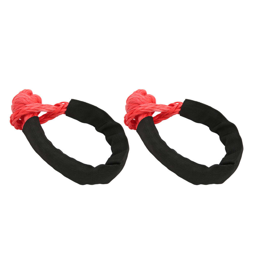 Winch Rope Soft Shackle 2 Pcs 10Mm 39683 Lbs Breaking Strength For Car Atv Boat 5011353750769