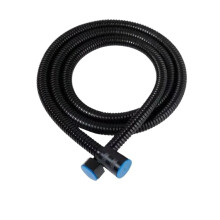 Shower Hose Stainless Steel High-Pressure Water 2M Black Extended Shower Head Pipe