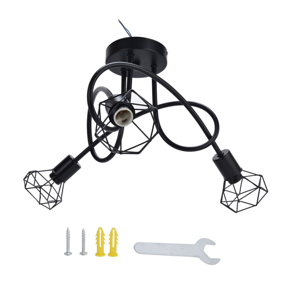 3 Heads Pendant Hollow Iron Ceiling Lamp Base E14 85-265V-image-OPC-PM27RHS-NEW