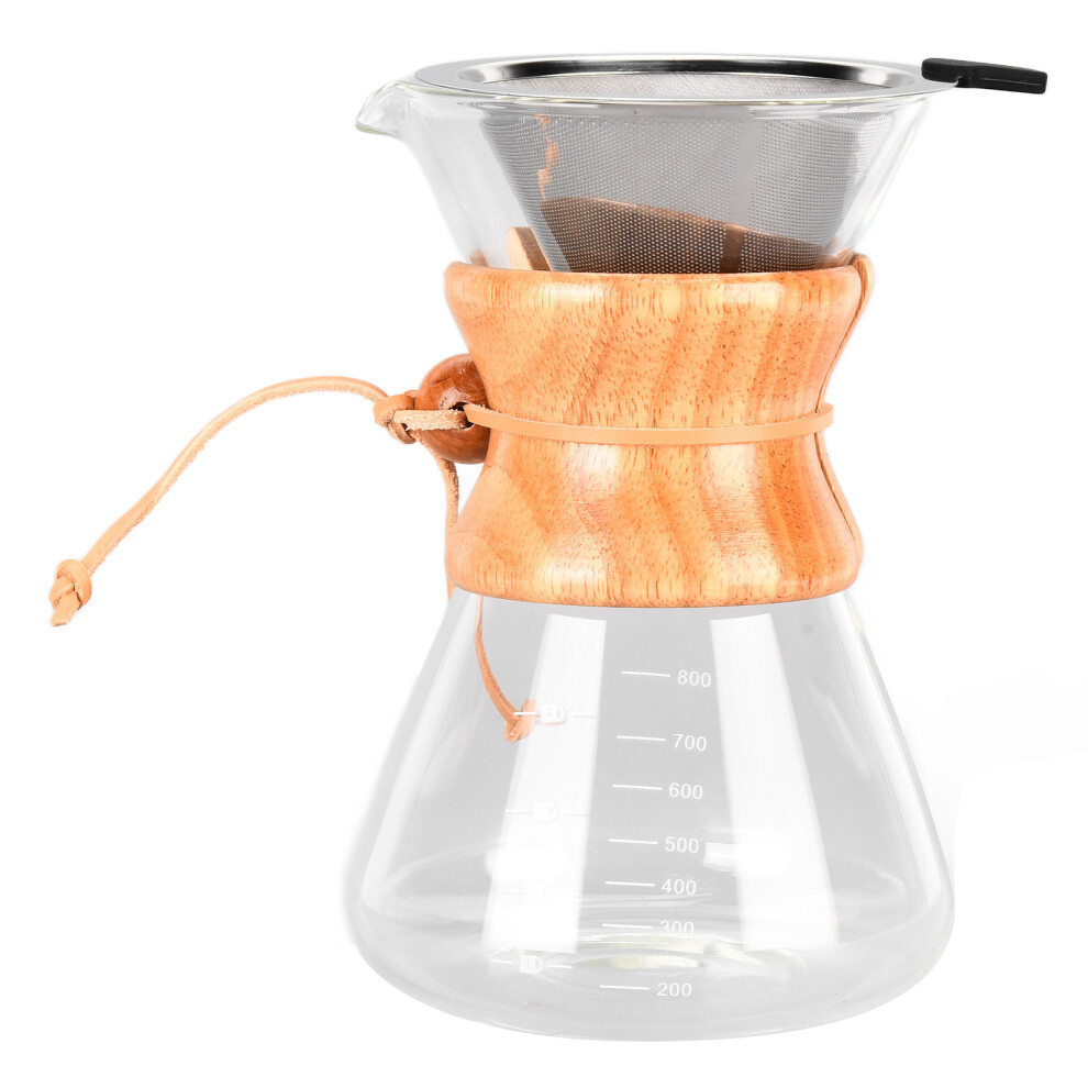 (1000ml) Heat Resistant Coffee Pot Dripper 800ml Pour Over-image-OPC-PM27RZK-NEW