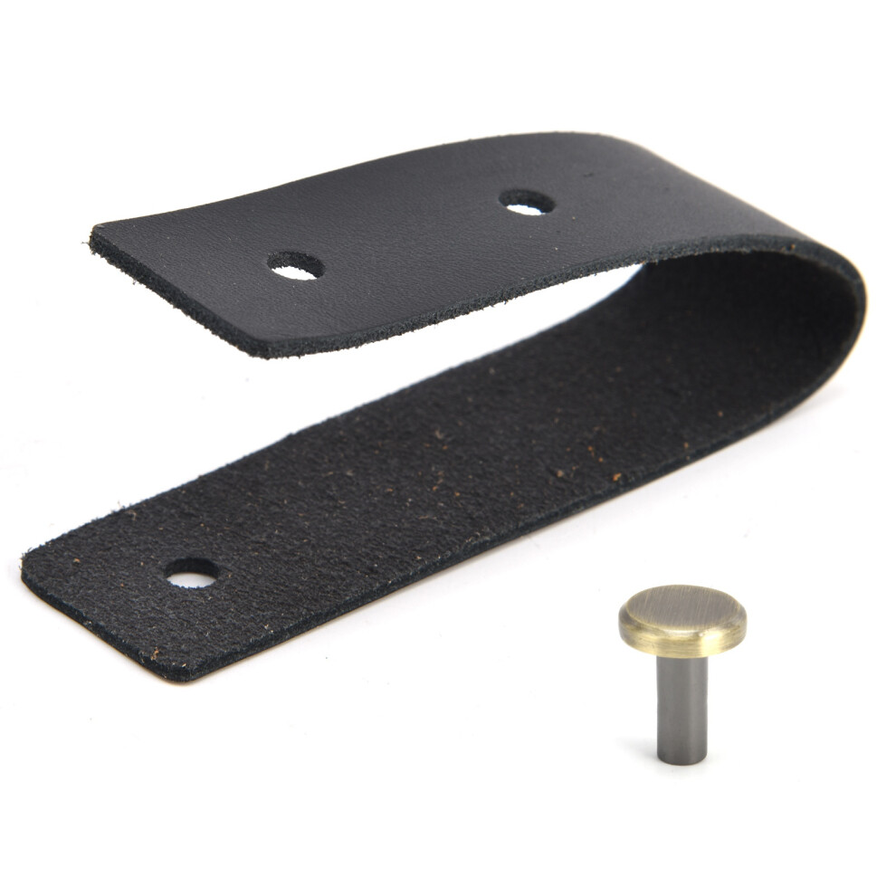 (Light Brown) Artificial Leather Luggage Handle Single Hole Black-image-OPC-PM27TJ5-NEW