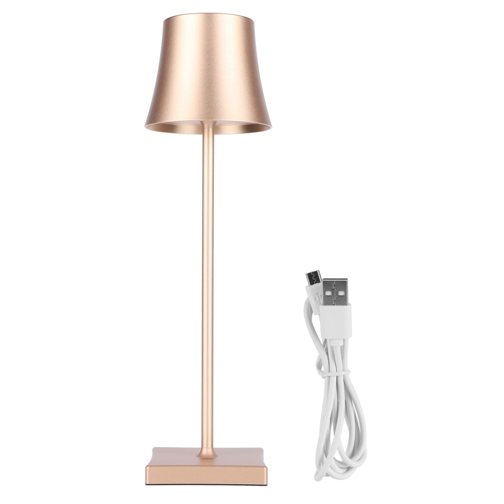 (White) LED Touch Dimming USB Charging Desk Lamp Gold-image-OPC-PM27VCF-NEW
