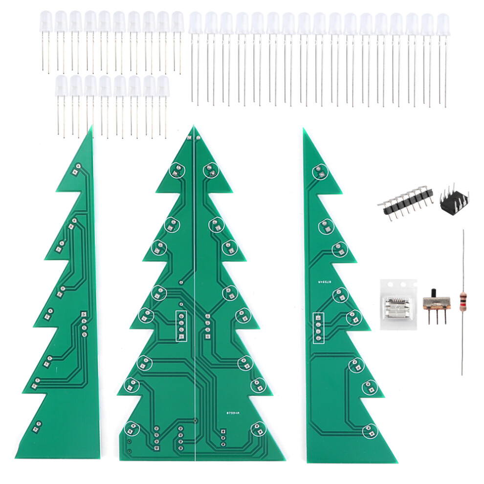 3D Printed LED Christmas Tree DIY Kit 3 Color-image-OPC-PM27ZT5-NEW