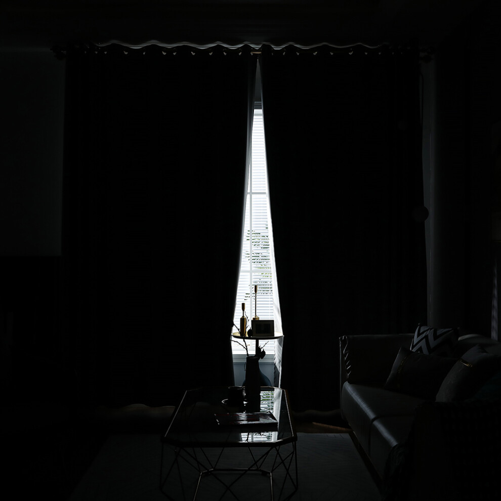 Blackout Curtains Grommet Insulated 2 Panels 53x83in-image-OPC-PM27ZVP-NEW