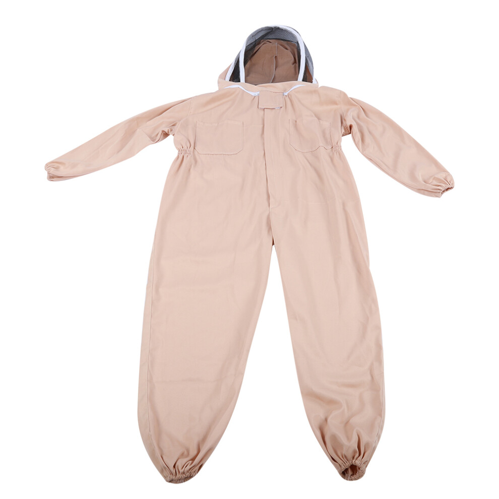 (XXL) Polyester Beekeeping Jacket Suit Protective Bee Suits Apricot XXL-image-OPC-PM28589-NEW