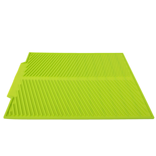 Extra Large Heat Resistant Silicone Dish Drying Mat (Green) 1