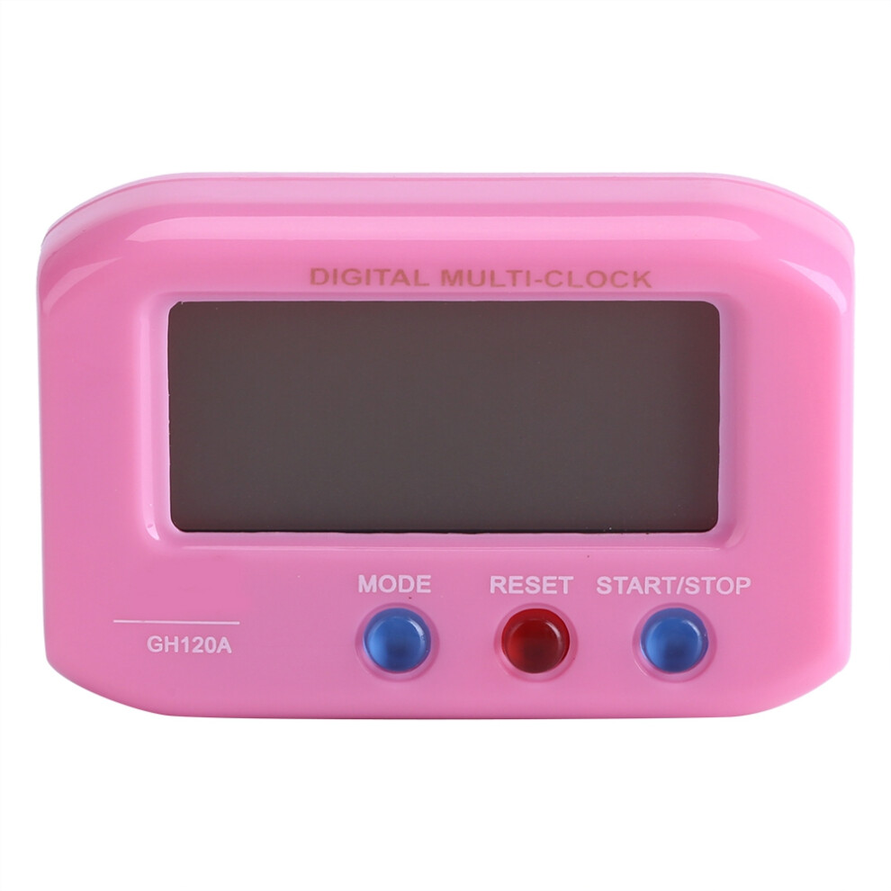 Portable LCD Alarm Clock Snooze Backlight Pink-image-OPC-PM28FBP-NEW