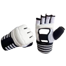 Boxing Hand Wraps Inner Gloves Half Finger Quick Wraps Taekwondo Sparring Gear White Size L