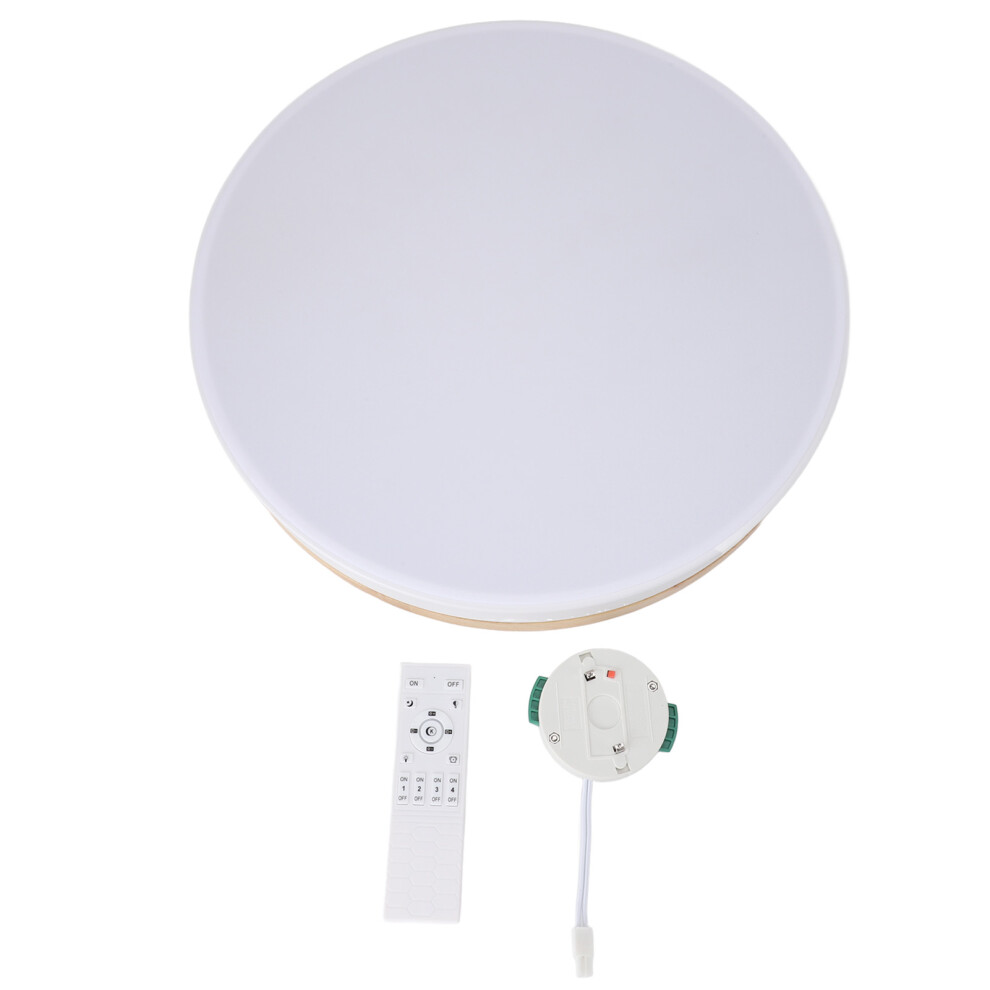 LED Flush Mount Ceiling Light 3 Color Temperatures 2700K-6000K Wooden-image-OPC-PM28JVS-NEW