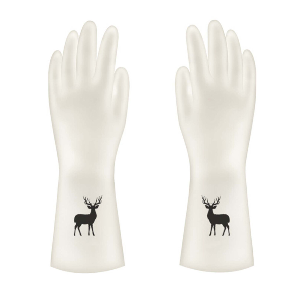 (S) Kitchen Gloves Thickened Anti Slip Rubber Reusable Dishwashing M-image-OPC-PM28MYT-NEW
