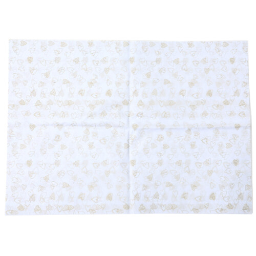 White Met Hart Patroon Servetten 28-Pack 2