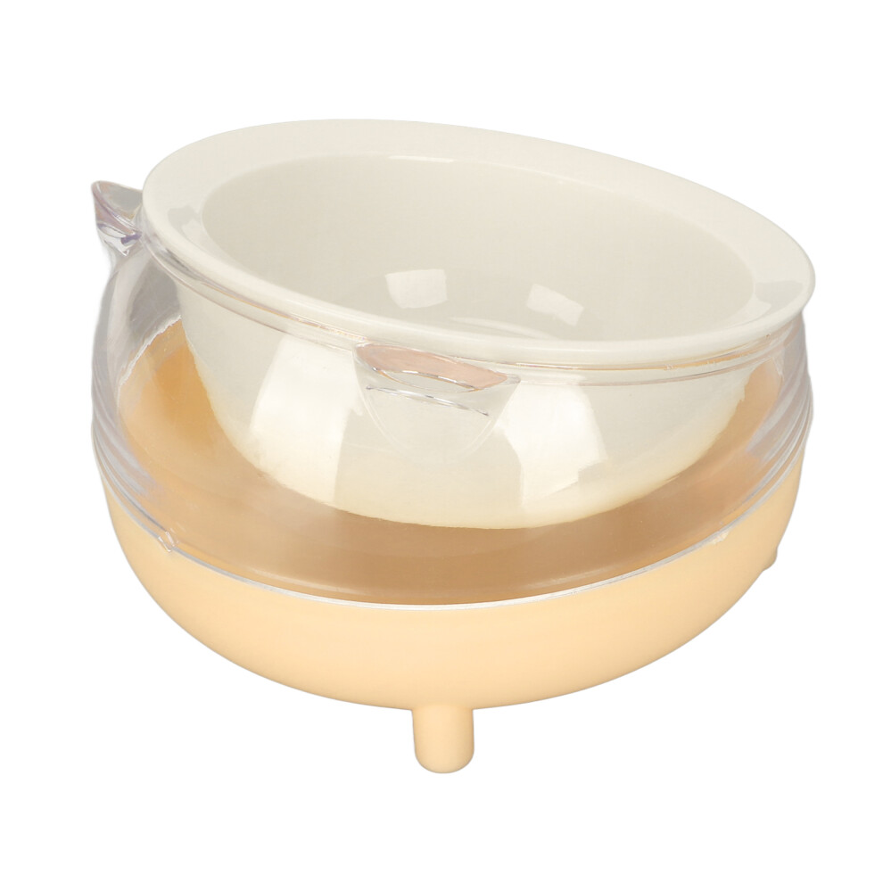 Raised Yellow Cat Bowl with Tilted Stand Ceramic & Non-Slip Design-image-OPC-PM28QDN-NEW