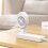USB Desk Fan Small Single-Speed 5V 1A Input White 2