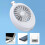 USB Desk Fan Small Single-Speed 5V 1A Input White 3