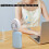 USB Desk Fan Small Single-Speed 5V 1A Input White 4