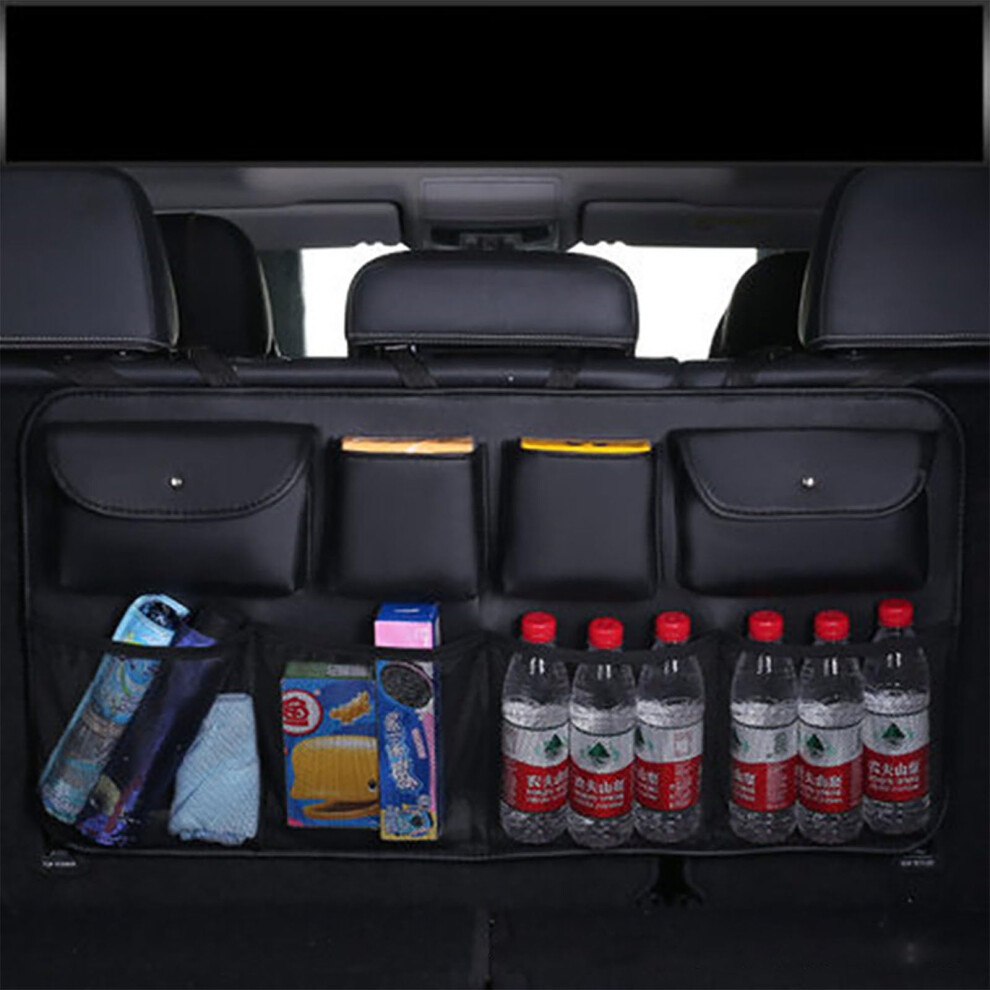 Car Trunk Storage Bag For Seat Leon Mk4 Cupra Formentor Cupra Born, Multi-Pocket Detachable Boot Organiser, Black 9393856268412