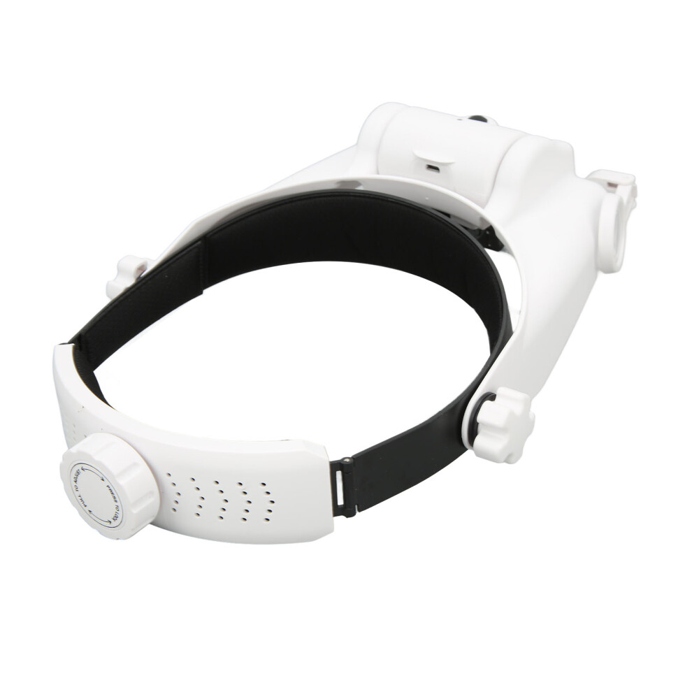 23 Magnifications Headband Magnifier With 3 Led Lights Adjustable Fit 4641353757041