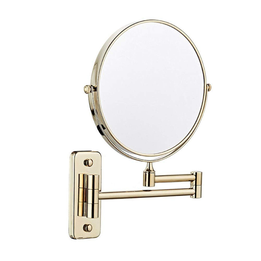 Extending Folding Bathroom Shaving Cosmetic Make Up Mirror 3X 1X Magnification For Bathroom And Bedroom With Drilling