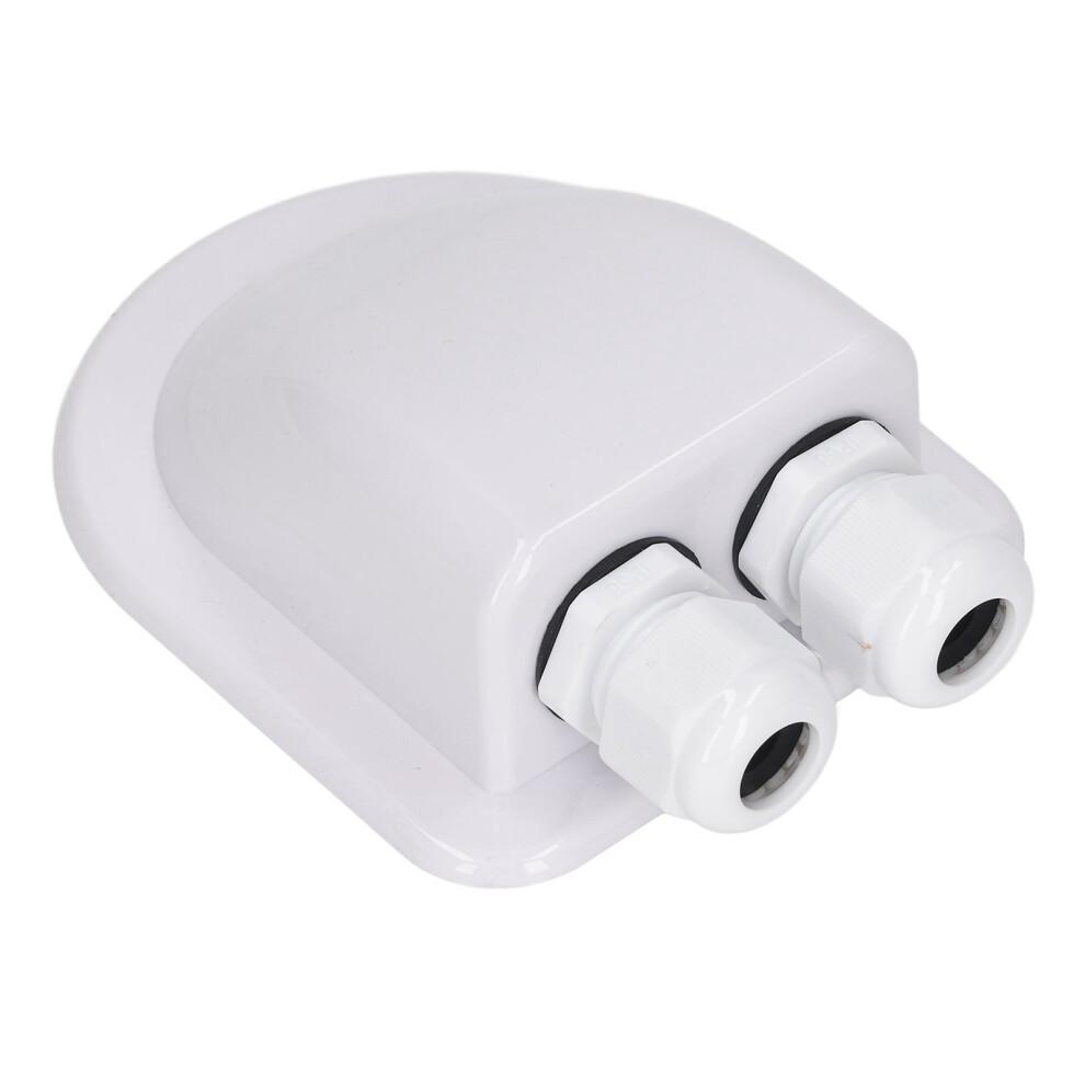 ABS Waterproof Junction Box for External Solar Wiring Double Entry White-image-OPC-PM28RKS-NEW