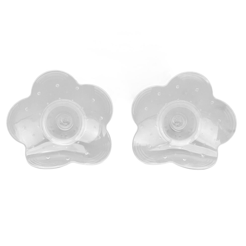 2pcs Ergonomic Silicone Nipple Shields for Breastfeeding Support