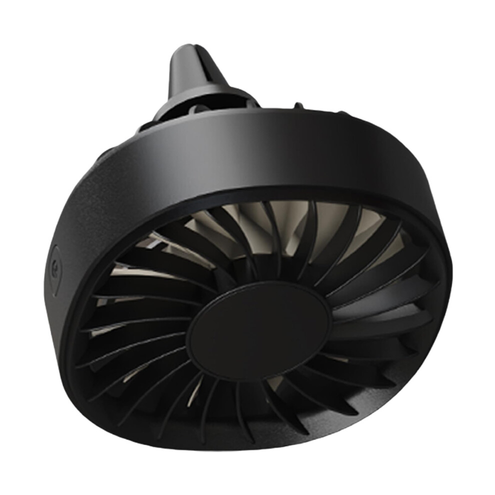 Usb Car Fan 360 Rotatable Clip-On Miniature Cooler With Colorful Led Lights Quiet Usb-Powered Vent Booster For Cars 9354506219383