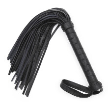 Leather Whip 42cm Soft Paddle Flogger, Bondage Toy for Women and Men, Erotic Spanking Stimulator, Role Play Accessory