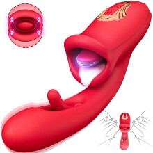 Sucking Toy Rechargeable Female Toy DM6S73 Red Strong Tongue Sucking And Licking G Sucking Panty Stimulation