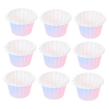 Gradient Cake Baking Cups 50Pcs High Temperature Resistant Greaseproof Liners Muffin Cups For Parties And Weddings