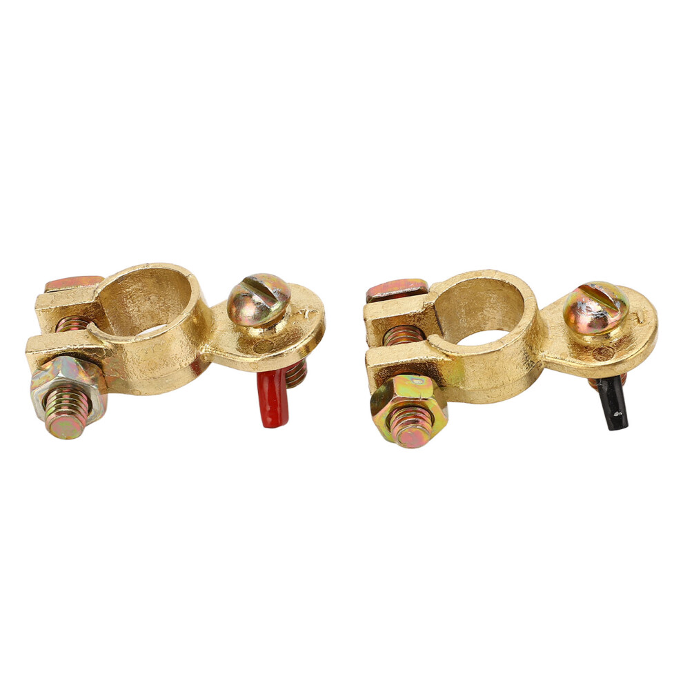 2Pcs Brass Battery Terminal Connectors M8 Thickened Strong Conductivity Car Boat 12V 24V 6931353760867