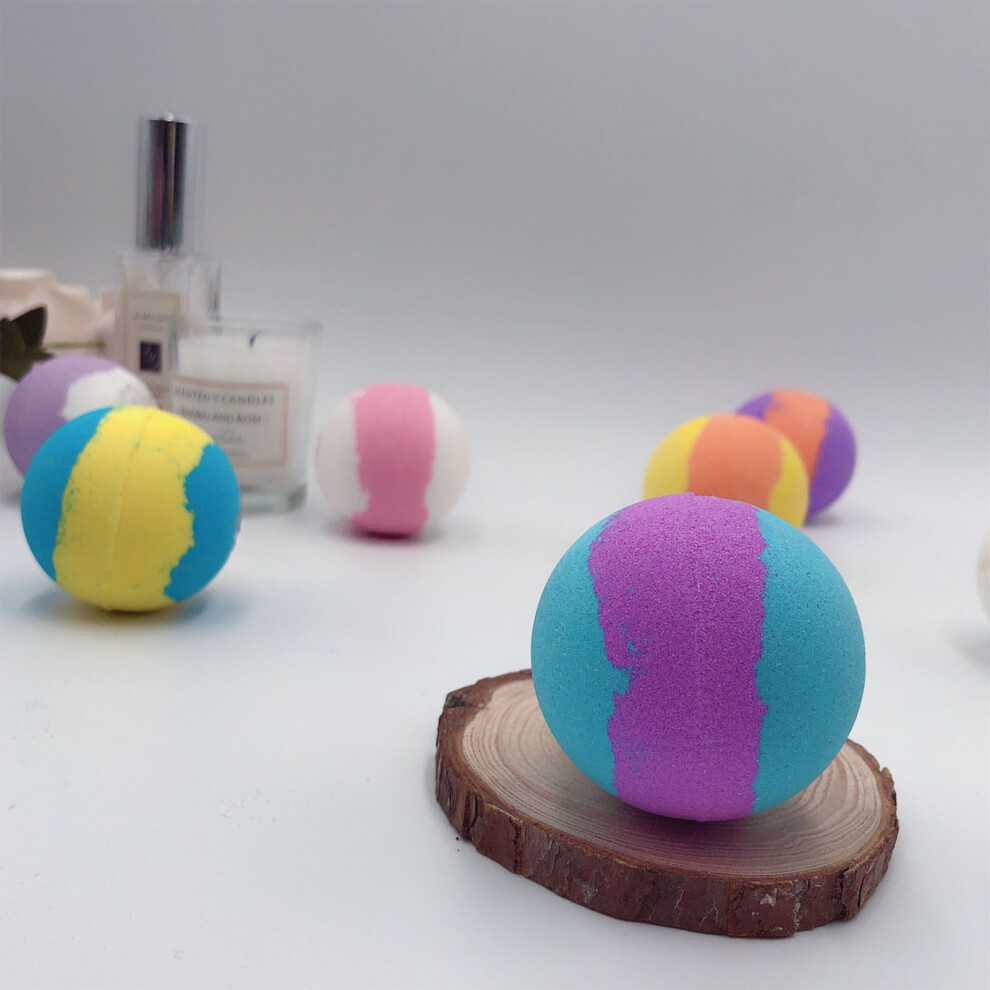 12 Pcs Moisturizing Bubble Bath Balls Set with Aromatic Flavors, 5.4cm