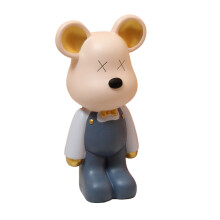 Blauer Resin Cartoon-Bär Münzsparschwein, Großes Format für Wohnzimmer &amp; Schlafzimmer