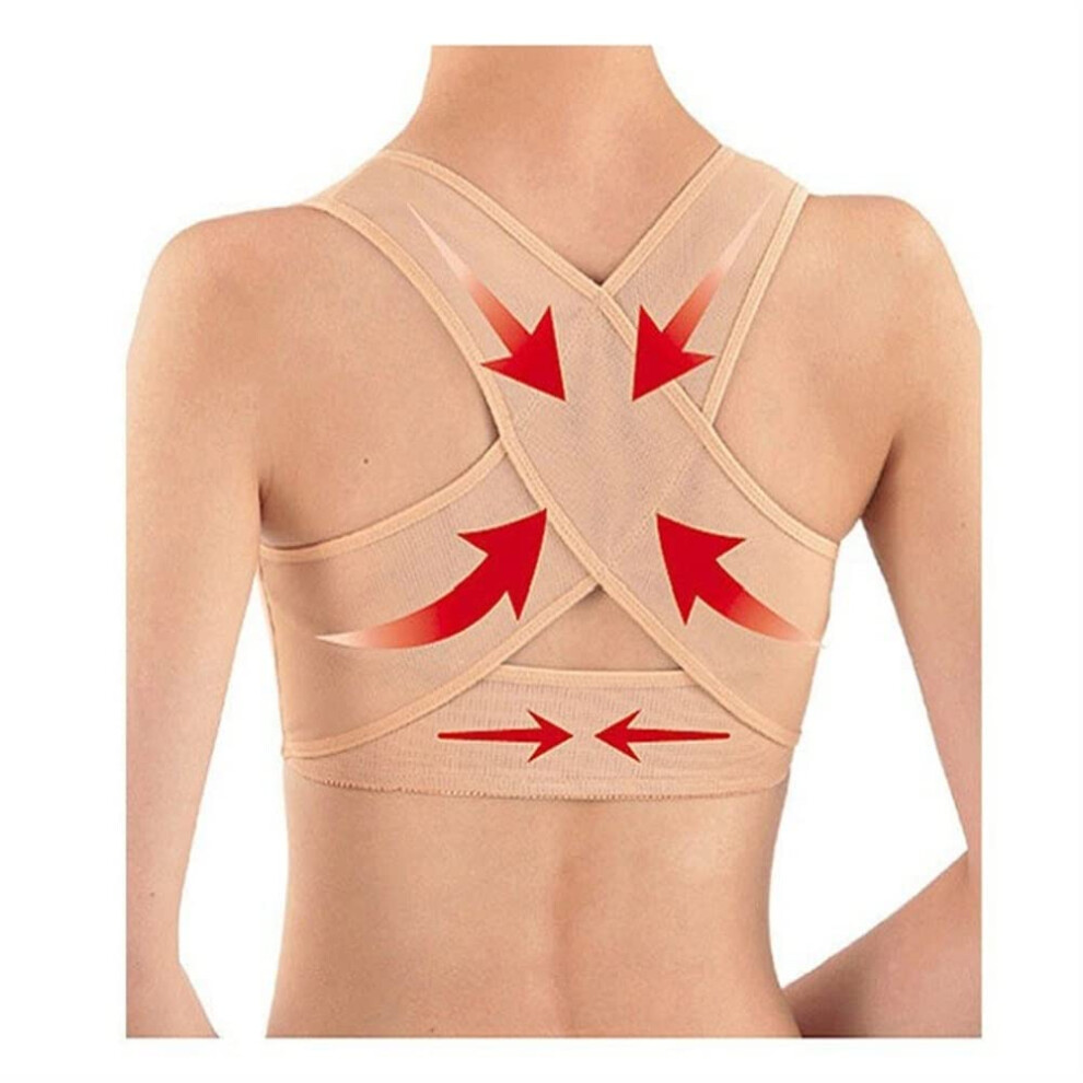 Black Adjustable Upper Back Shoulder Support Corrector For Men Women Corset Spine Brace Xl Posture Corrector Hunchback